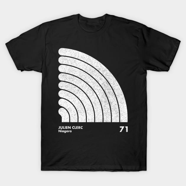 Julien Clerc / Minimal Graphic Design Tribute T-Shirt by saudade